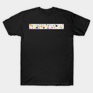 repetitive multiple colorful circles design T-Shirt